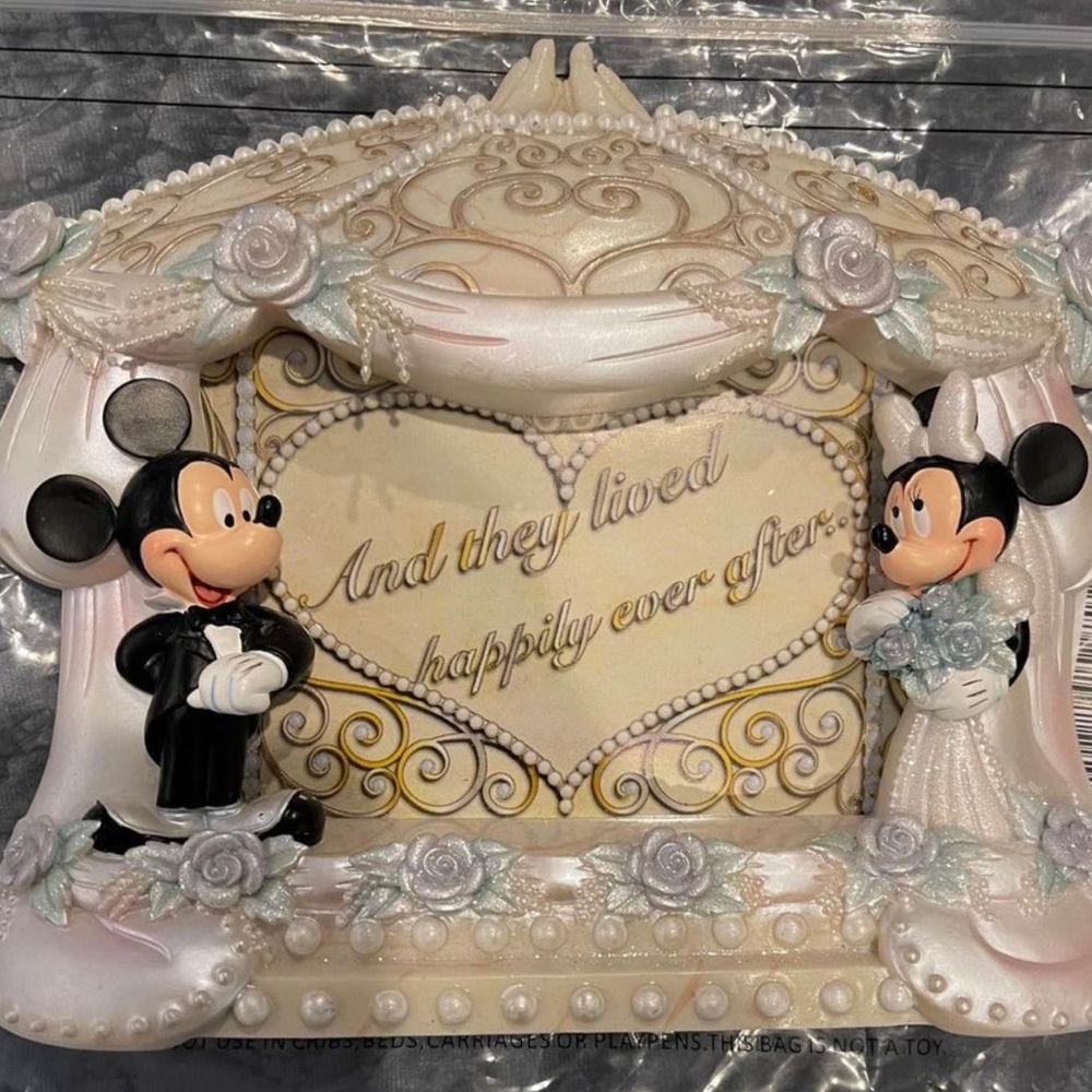 Disney Wedding Picture Frame : “And they lived happily ever after”